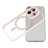 Akril színű Magsafe tok iPhone 15 Pro-hoz világos rózsaszín - 2. kép