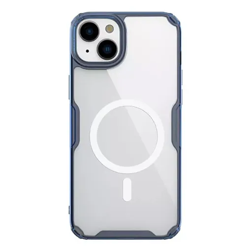 Nillkin Nature Pro Magnetic TPU tok iPhone 15 Plus átlátszó-kék