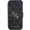 Original GUESS fliptok 4G Metal Logo GUBKP15L4GMGGR iPhone 15 Pro szürke tok - 1. kép