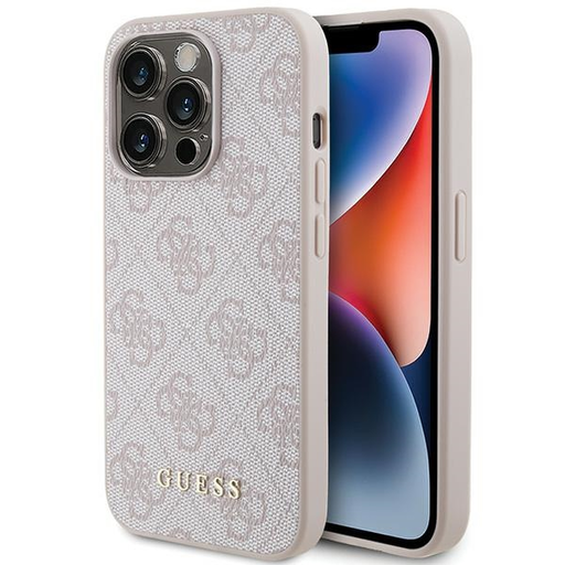 GUESS Eredeti Hardcase 4G Metal Gold Logo GUHCP15LG4GFPI tok iPhone 15 Pro Pink GUESS Eredeti Hardcase 4G Metal Gold Logo GUHCP15LG4GFPI tok iPhone 15 Pro Pink