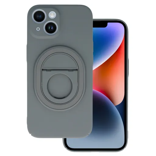 Tel Protect Magnetic Elipse iPhone 14 szürke tok