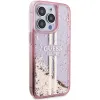 Original Case GUESS Liquid Glitter Gold Stripes GUHCP15LLFCSEGP iPhone 15 Pro tok rózsaszín - 2. kép