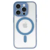 Akril Szín Magsafe Tok iPhone 15 Pro világoskék tok - 0. kép