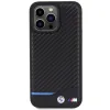 Original Case BMW Leather Carbon BMHCP15X22NBCK iPhone 15 Pro Max tok fekete - 1. kép