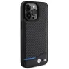 Original Case BMW Leather Carbon BMHCP15X22NBCK iPhone 15 Pro Max tok fekete - 2. kép