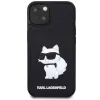 Original Pouch KARL LAGERFELD keménytok Rubber Choupette 3D KLHCP14S3DRKHNK iPhone 14-hez, fekete tok - 1. kép