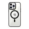 Tel Protect Mágneses Átlátszó Tok iPhone 15 Pro Fekete Tok - 0. kép