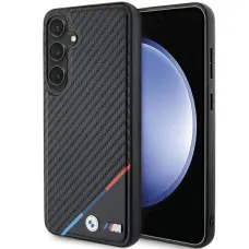 Original Case BMW hardcase Carbon Tricolor Line MagSafe BMHMS24S23PUDTK Samsung Galaxy S24 tok