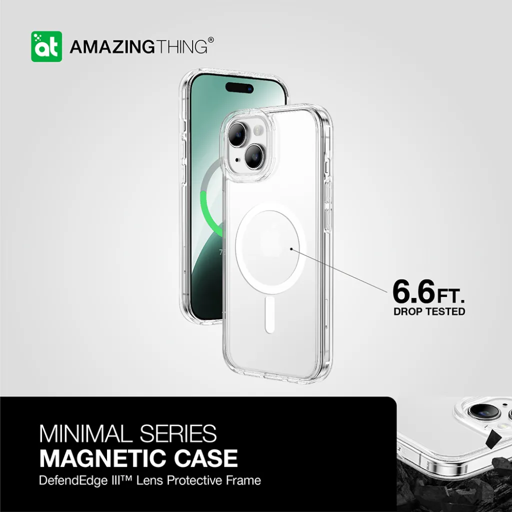 Amazing Thing Minimal Magsafe tok 6.6FT IP156.7MMINCL iPhone 15 Plus áttetsző - 5