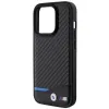 iPhone 15 Pro Original Case BMW Leather Carbon BMHCP15L22NBCK tok Fekete - 4. kép