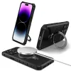 Tel Protect Armor Magsafe Metal Ring tok iPhone 15 Pro fekete - 1. kép