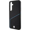 Original Case BMW hardcase Signature Leather Textured & Line MagSafe for Samsung Galaxy S24 Black tok - 4. kép