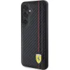 Original FERRARI keménytok Carbon Printed Line FEHCS24SN3DUR Samsung Galaxy S24 Black tok - 0. kép