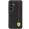 Original FERRARI keménytok Carbon Printed Line FEHCS24SN3DUR Samsung Galaxy S24 Black tok - 1. kép