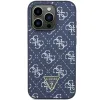 Original Case GUESS kemény tok 4G Triangle Metal Logo GUHCP15LPG4GPB iPhone 15 Pro kék tok - 1. kép