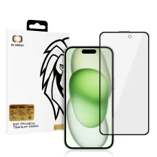 10X Privacy Titanium üvegfólia iPhone 15-höz