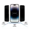 10X Privacy Titanium üvegfólia iPhone 15-höz - 3. kép