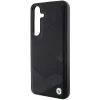 Original Case BMW hardcase Signature Leather Crossing Lines Pattern BMHCS24S23RCGPK for Samsung Galaxy S24 Black tok - 4. kép