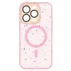 Tel Protect Magnetic Splash Frosted tok iPhone 15 Pro Max Light pink - 2. kép