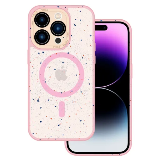 Tel Protect Magnetic Splash Frosted tok iPhone 15 Pro Max Light pink Tel Protect Magnetic Splash Frosted tok iPhone 15 Pro Max Light pink