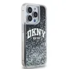 Eredeti DKNY Liquid Glitter Nagy Logós Merev Tok iPhone 14 Pro fekete - 2. kép