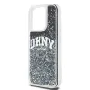 Eredeti DKNY Liquid Glitter Nagy Logós Merev Tok iPhone 14 Pro fekete - 4. kép