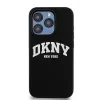 Eredeti DKNY kemény tok folyékony szilikon fehér nyomtatott logóval MagSafe DKHMP14LSNYACH iPhone 14 Pro fekete tok - 1. kép