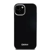 Original Case DKNY hardcase Liquid Silicone Small Metal Logo MagSafe DKHMP15MSMCHLK iPhone 14 Plus/15 Plus fekete tok - 1. kép