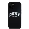 Original Case DKNY hardcase Liquid Silicone White Printed Logo MagSafe DKHMP15MSNYACH iPhone 14 Plus/15 Plus tok fekete - 1. kép