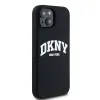 Original Case DKNY hardcase Liquid Silicone White Printed Logo MagSafe DKHMP15MSNYACH iPhone 14 Plus/15 Plus tok fekete - 2. kép