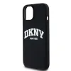 Original Case DKNY hardcase Liquid Silicone White Printed Logo MagSafe DKHMP15MSNYACH iPhone 14 Plus/15 Plus tok fekete - 4. kép