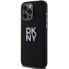 Original Case DKNY kemény tok folyékony szilikon fém logóval DKHCP15LSMCBSK iPhone 15 Pro fekete tok - 0. kép