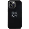 Original Case DKNY kemény tok folyékony szilikon fém logóval DKHCP15LSMCBSK iPhone 15 Pro fekete tok - 1. kép