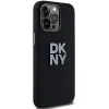 Original Case DKNY kemény tok folyékony szilikon fém logóval DKHCP15LSMCBSK iPhone 15 Pro fekete tok - 2. kép