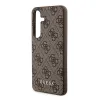 Original GUESS tok - kemény tok 4G Metal Gold Logo GUOHCSA55G4GFBR Samsung Galaxy A55 barna - 4. kép