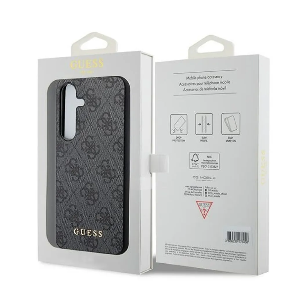 Original Case Guess - hardcase 4G Metal Gold Logo GUOHCSA55G4GFGR Samsung Galaxy A55 tok fekete - 8