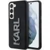 Original Pouch KARL LAGERFELD 3D Gumiból készült Csillogó Logó KLHCS24S3DMBKCK Samsung Galaxy S24 fekete tok thumbnail