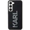 Original Pouch KARL LAGERFELD 3D Gumiból készült Csillogó Logó KLHCS24S3DMBKCK Samsung Galaxy S24 fekete tok - 1. kép