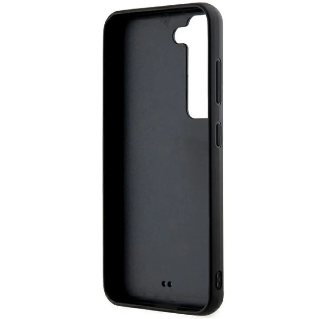 Original Pouch KARL LAGERFELD 3D Gumiból készült Csillogó Logó KLHCS24S3DMBKCK Samsung Galaxy S24 fekete tok - 7