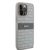 Original DKNY bőrtok mono csíkos fém logóval DKHCP14LPRTHSLE iPhone 14 Pro bézs - 2. kép