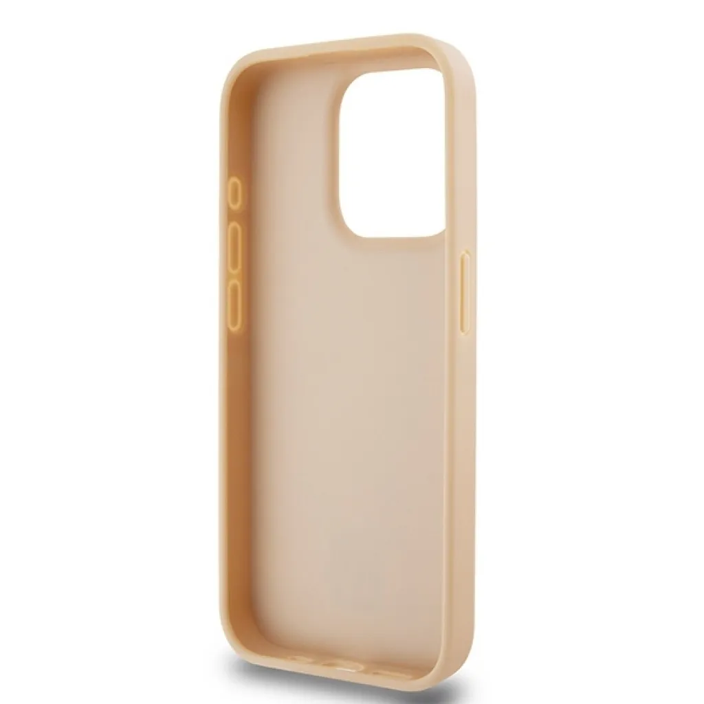 Original Case DKNY keménytok bőr kockás mintázattal és nyomtatott csíkokkal DKHCP15LPCPTSSP iPhone 15 Pro rózsaszín tok - 7