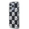 Original Case DKNY keménytok IML Checkered Mono Pattern DKHCP15XHDLCEK iPhone 15 Pro Max fekete tok - 0. kép