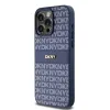 Original Case DKNY kemény tok bőr Mono Stripe & fém logó DKHCP15XPRTHSLB iPhone 15 Pro Max kék - 0. kép