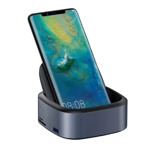 Baseus Mate Type-C dokkoló USB HUB fekete (CAHUB-S0G)