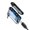 Baseus Qiyin autós audio adapter hívás fogadással fekete, bluetooth jack (WXQY-01) - 3. kép