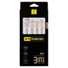 Baseus Portman 3in1 Micro USB/ Lightning/ Type-C kábel 2A 1.2m rózsa arany - 4. kép