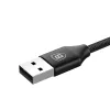 Baseus Yiven Nylon harisnyázott USB-Type C/ Micro USB kábel 1m fekete - 1. kép
