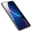 Baseus 3D kijelzővédő 9H üvegfólia iPhone XR/iPhone 11 6.1 fekete kerettel - 1. kép