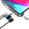 Baseus USB HUB Type-C - HDMI/TF - SD kártyaolvasó/ USB Type-C PD/ 3.5 mm szürke (CAHUB-WJ0G) - 2. kép