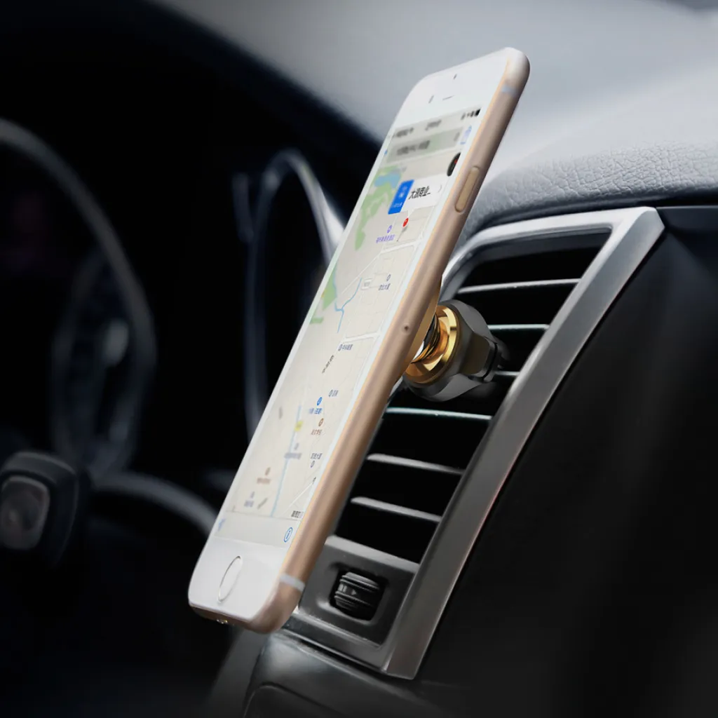 Baseus szellőzőre erősíthető mágneses autós telefontartó kábel elvezetéssel fekete (SUGX-A01) - 15